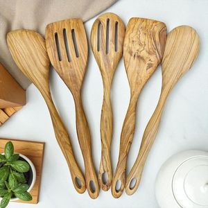 CE BÂTON EN BOIS À LONGUE POIGNÉE Spatule Ensemble De Cuisine Ustensile Ménage Cuisson Main Conception Poulet - Product Image 4