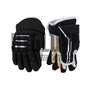 ถุงมือฮอกกี้น้ำแข็งระดับมืออาชีพ HI-GLOW SPORTS INTERNATIONAL แคนาดา ไซส์มาตรฐาน ผลิตจากหนังและคาร์บอนไฟเบอร์ ปิดด้วยกระดุมแบบ Snap น้ำหนักเบา สามารถปรับแต่งได้ - Product Image 1