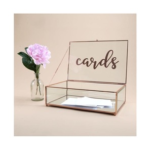 Elegant premium handcrafted metal glass box for storing keepsakes trinkets and valuable <b>accessories</b> with a timeless appeal - Product Image 4