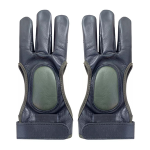 Gants de tir à l'arc en cuir, fabrication directe d'usine - Conception à trois doigts, antidérapants, respirants, pour usage extérieur, prix très bas - Product Image 3