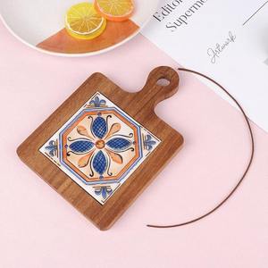 Stylish wood <b>hot</b> pot holder wooden trivet mat best selling cooking <b>pan</b> <b>stands</b> for B2B importers - Product Image 4