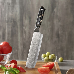 Cuchillo Nakiri Japonés Chef's Choice, el Más Vendido, de Acero Damasco de 67 Capas, Hoja de Alto Contenido de Carbono, Afilada como una Navaja, Duradera - Product Image 4