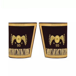 MASONIC REGALIA-CRAFT-CRAFT PROVINCIAL GAUNTLETS CUFFS (PAIR) ANY DISTRICT RANK - Product Image 5