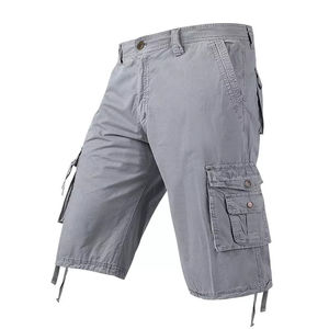 Wholesale Men's Multi-Pocket Cargo <b>Shorts</b> 100% Cotton Solid Casual <b>Tactical</b> Quick Dry Customizable - Product Image 4