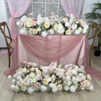 Pilihan Profesional Bunga Meja Buatan Berdaun Lembut untuk Dekorasi Pernikahan dengan Gaya Centerpiece Romantis