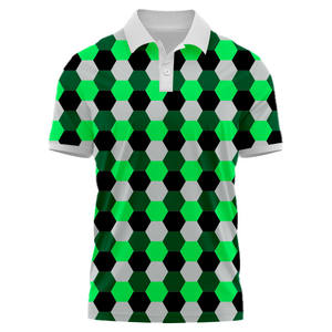Polo de golf pour homme à manches courtes, coupe ajustée, en polyester et élasthanne, tricoté de haute qualité, impression par sublimation, avec boutons, personnalisable, livraison rapide, faible MOQ - Product Image 6