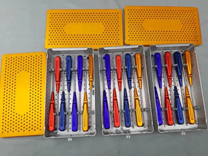 Juego de Curetas Óseas Volkmann de 8 Piezas, Color Arcoíris, Curetas para Columna Cervical, Instrumentos de Cirugía Ortopédica, Juego de Curetas Óseas Volkmann - Product Image 6