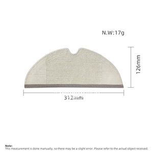 Tampon de vadrouille adapté pour Xiaomi Mijia 1C <span class=keywords><strong>Dreame</strong></span> <span class=keywords><strong>F9</strong></span> STYTJ01ZHM STYTJ02ZHM STYTJ03ZHM <span class=keywords><strong>Robot</strong></span> <span class=keywords><strong>aspirateur</strong></span> pièces vadrouille chiffon essuyage - Product Image 6