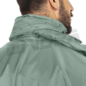 Chaqueta de lluvia de diseño personalizado para hombre, impermeable, Softshell, abrigo cortavientos ligero, impermeable con capucha para exteriores, ropa de viaje informal - Product Image 2