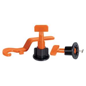 Système de nivellement de carrelage Truper NIAZ-50, 50 pièces, en acier inoxydable et plastique en forme de T, pour carrelage de sol, épaisseur 1,5 mm, durable - Product Image 3