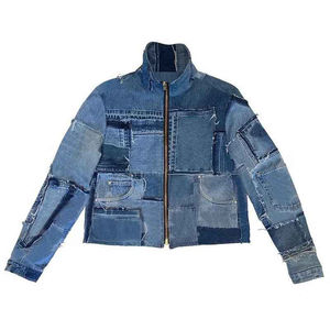 แจ็กเก็ตผ้ายีนส์ระบายอากาศได้ดีสำหรับผู้หญิงเสื้อแจ็กเก็ตผ้าเดนิมระบายอากาศออกแบบโลโก้ได้ตามต้องการ - Product Image 5