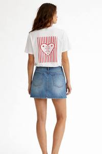 T-shirt imprimé décontracté pour femme, coupe oversize, motif graphique, vente en gros, haut à manches courtes pour femme - Product Image 4
