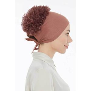 ผ้าพันคอและผ้าคลุมไหล่ลายดอกลาเวนเดอร์กระดูก fırıflıkahverengi - Product Image 1