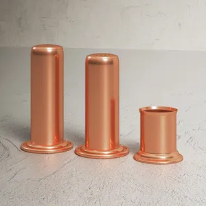 Salero y Pimentero de Diseño Moderno, Herramientas para Especias, Cuerpo de Acero Inoxidable Chapado en Oro, Ecológico - Product Image 4