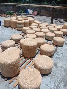 Exquisite Blue Lotus Vietnam Water Hyacinth Hand-Braided Seat Pad for Durable Home Furnishings - Product Image 2