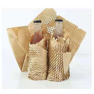 <b>Eco</b> <b>Friendly</b> Honeycomb <b>Paper</b> Sheets Expandable Kraft <b>Wrapping</b> Alternative to Plastic for Gift Packing & Shipping - Product Image 5
