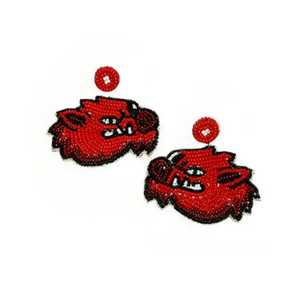 Últimos pendientes deportivos, accesorios para niñas, pendientes de día de juego, pendientes con cuentas, pendientes de declaración colgantes adornados a mano India - Product Image 5