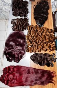 Venta caliente 2025 100% Natural crudo sin procesar cutículas alineadas cabello humano indio solo donante doble dibujado barato cabello Remy - Product Image 5