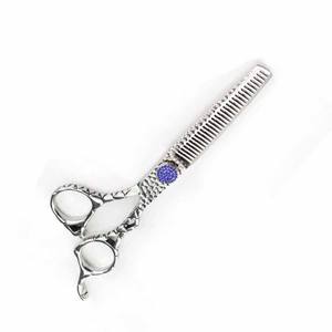 Ciseaux à effiler les cheveux de barbier à poignée Dragon 6.5 "avec lames tranchantes durables Ciseaux à effiler les cheveux antidérapants - Product Image 2