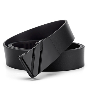 เข็มขัดลำลองผู้ชายแบบทางการ ดีไซน์ทันสมัย หัวเข็มขัดโลหะผสม ทนทานและเป็นมิตรกับสิ่งแวดล้อม ปรับความยาวอัตโนมัติแบบไร้ฟัน - GENTS GARB - Product Image 4