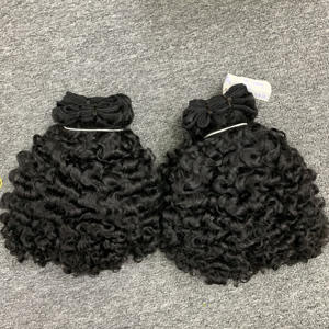 Perruques vierges alignées sur les cuticules les cheveux bouclés profonds vendeurs d'extensions de cheveux en gros birmans bouclés pour les femmes noires - Product Image 2