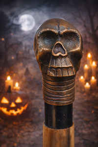 Bastón de Madera Pulida, Estilo Antiguo, Imitación Vintage, Mango Gótico, Bastón para Hombre, Coleccionable, Decorativo, Regalo - Product Image 5