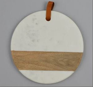 Tabla de cortar de queso de mármol de estilo lujoso, tabla de cortar de madera, tabla de cortar de mármol rectangular, herramientas de cocina - Product Image 4