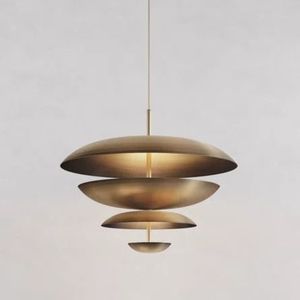 Lámpara Colgante Circular de Metal Diseñada para Decoración Simétrica con Iluminación Uniforme y Estilo Moderno - Product Image 1