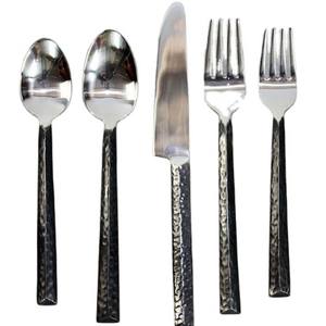 Korean Silver Mirror Polished New Heart Design End Handle Cutlery Reusable Flatware Set Popular Western Knife Fork Spoon - Product Image 6