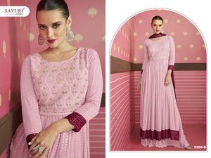 Faux Georgette Salwar & Kameez de qualité supérieure avec Pure Naznin Shiffone dupata fournisseur de Surat inde - Product Image 3