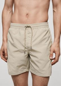 Short de bain d'été à logo personnalisé, vêtements de plage de couleur unie, mode vente en gros 100% polyester, short de bain pour hommes à séchage rapide - Product Image 6