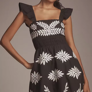 Blusa suelta de moda Bohemia personalizada estilo informal de lino popelina superior para las estaciones de verano e invierno - Product Image 1