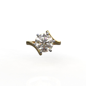 Avarta Jewellery Bague solitaire en diamant cultivé en laboratoire de 2 carats - Product Image 2