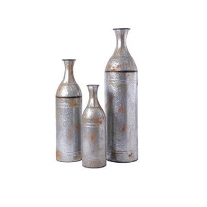 Vente en gros vase à fleurs galvanisé seau jardinière grand décor de jardin vintage pour fleurs fraîches séchées pour la maison et le mariage - Product Image 1