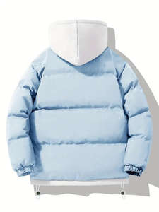 เสื้อพาร์กาฤดูหนาวแบบขายส่ง เสื้อแจ็คเก็ตพัฟเฟอร์บุขนเป็ดสำหรับผู้ชาย และเสื้อโค้ทแบบเรียบสำหรับผู้ชาย เสื้อโค้ทบุนวมแบบพองตัว - Product Image 3