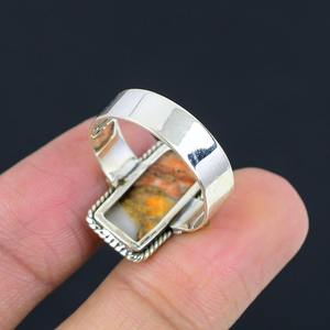 Bague de fiançailles et de mariage en argent sterling 925 pour femme, style bohème, pierre précieuse turquoise, cadeau tendance fait à la main - Product Image 2