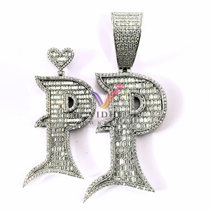 VVS Moissanite Pendentif Belle Argent Unisexe Hip-Hop Tendance Direct Usine Lab Cultivé Diamant Pendentif Fine Pendentifs Charmes - Product Image 1