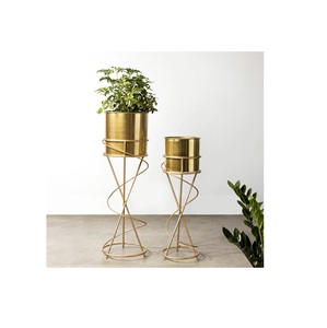Macetero de Piso Moderno y Minimalista, Recubierto de Polvo de Aluminio, para Decoración de Interiores, Sala de Estar, Maceta para Flores, de Alta Tendencia y Popularidad - Product Image 6