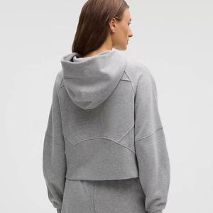 <b>Women's</b> Comfortable <b>Lightweight</b> Running Hoodie Autumn Winter Thermal Breathable Fit Active Adults Small Size OEM Supply Front - Product Image 3