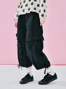 Jogger Cargo transpirable de alta calidad para mujer 100% algodón al por mayor Pantalones de mujer diseño elegante pantalones Cargo con múltiples bolsillos - Product Image 4