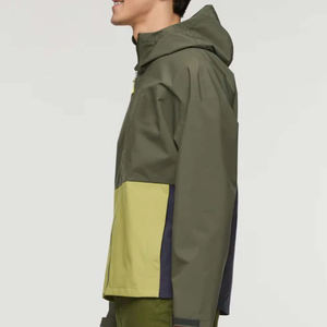 Chaqueta de lluvia de tamaño personalizado de alta calidad estilo de calle alta con cuello levantado precio al por mayor impermeable de calidad de bajo costo - Product Image 2