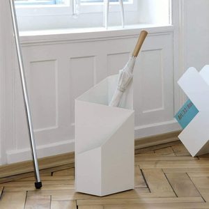 Soporte de paraguas de hierro blanco geométrico 25x20x60cm Irregular Home Office Lobby Display & Storage Rack para apropiado - Product Image 4