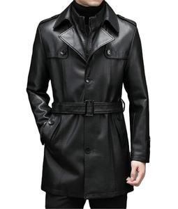 2025 <b>Men's</b> Genuine Sheepskin Winter Coat Thick Warm New Casual Trench Large Size <b>Long</b> Autumn Winter <b>Jacket</b> Handmade Waterproof - Product Image 1