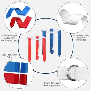 Flag Football <b>Set</b> Adjustable Flag Football Belts With Flags For Kids Youth Or Adults Players Training Equipment - Product Image 3
