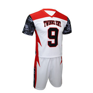 Uniformes de Fútbol 7v7 Personalizados para Adultos y Hombres, Impresión por Transferencia de Calor, Secado Rápido, Transpirable, Pantalones Cortos de Talla Grande, Conjunto de Uniforme OEM - Product Image 1