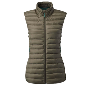 Chaleco ecológico de microluz para mujer, cortavientos aislante, cálido, impermeable, ligero, acolchado, sin mangas - Product Image 6