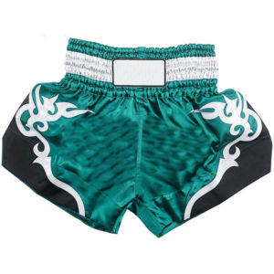 Shorts de boxe Muay Thai personnalisés en gros, motif uni, taille haute, taille élastique, respirant, imperméable, 100% coton, pour hommes - Product Image 5