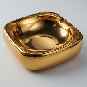 Cendrier à cigares classique en aluminium avec finition polie, sculpture artistique, design écologique pour utilisation dans les hôtels et salons haut de gamme - Product Image 2