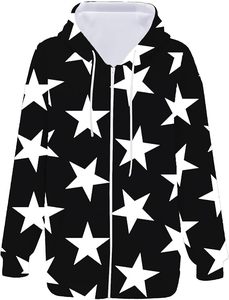 Nouveau sweat à capuche oversize pour femme, style veste à épaules tombantes, avec motif étoile, cordon de serrage, streetwear, manches longues - Product Image 6