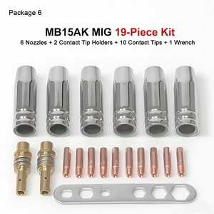 ชุดอุปกรณ์สิ้นเปลืองสำหรับเชื่อม MIG รุ่น MB15AK ชุดหัวเชื่อม 14 ชิ้น สำหรับหัวเชื่อมยุโรป MB15AK - Product Image 4